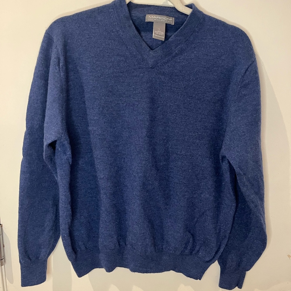 Marconi Wool Sweater Blue L